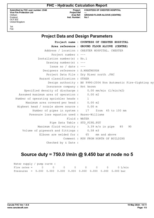 Hydraulic Calculations