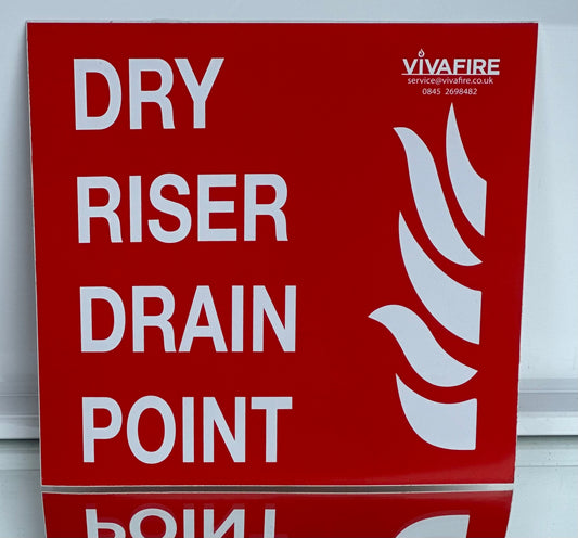 Dry Riser Drain Point Sign